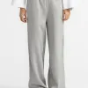 Selected Wijde broek Gia Light+Grey+Melange Online