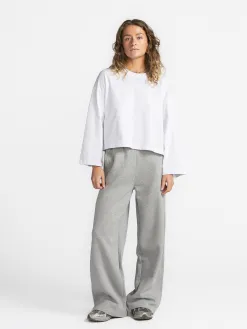 Selected Wijde broek Gia Light+Grey+Melange Online