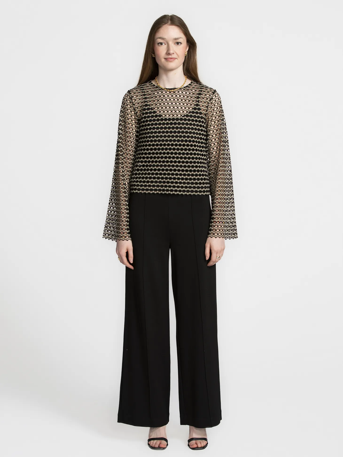 Edited Wijde broek Leva Black Online