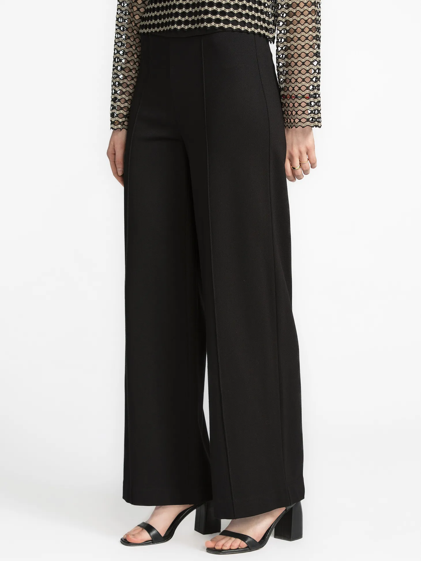 Edited Wijde broek Leva Black Online