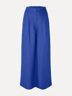 Selected Wijde broek Lyra Dazzling+Blue Clearance