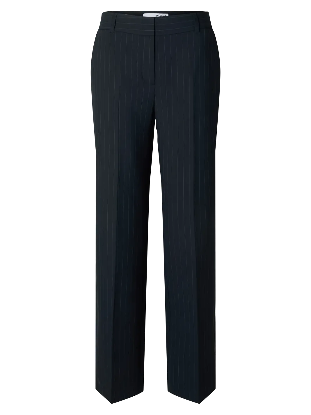 Selected Wijde broek Rita Dark+Sapphire+Stripe Fashion