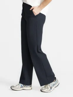 Selected Wijde broek Rita Dark+Sapphire+Stripe Fashion