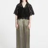 Selected Wijde broek Selene Vetiver Hot