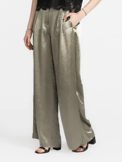 Selected Wijde broek Selene Vetiver Hot