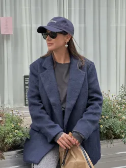 Les Soeurs Wollen blazer Alissa Navy Best