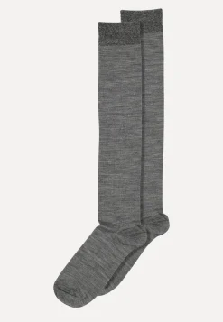 MP Denmark Wollen kniesokken Medium+Grey+Melange Outlet
