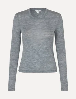 MBYM Wollen Top Christina Rebecca Medium+Grey+Melange Outlet