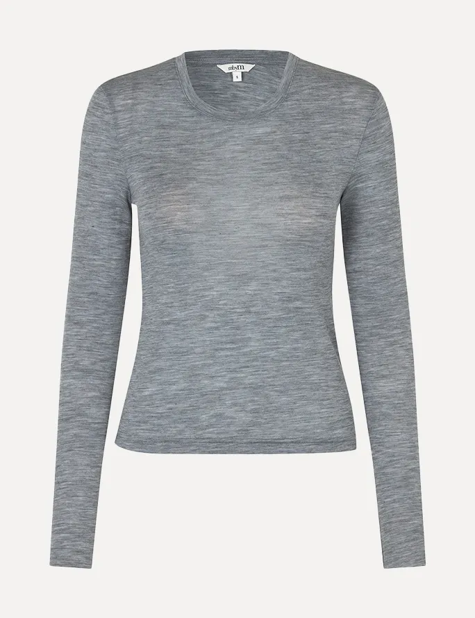 MBYM Wollen Top Christina Rebecca Medium+Grey+Melange Outlet